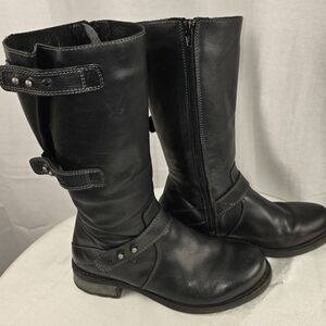 Eric Michael Laguna Black Moto Boots